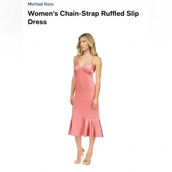 michael kors bridesmaid dresses Spaghetti Strap A-Line Chiffon Bridesmaid Dress in Vintage Mauve, Vintage Mauve / 14
